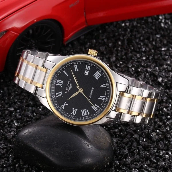 ロンジン LONGINES 尊貴 黒 金 間金 316精鋼帯 大学教授 知的 教養 歴史