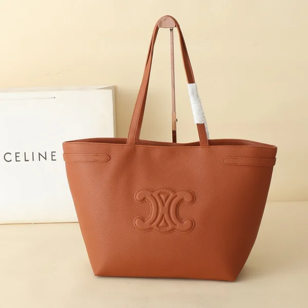 セリーヌ CELINE CABAS ANAIS トートバッグ 茶 ブラウン レザー アート ギャラリー