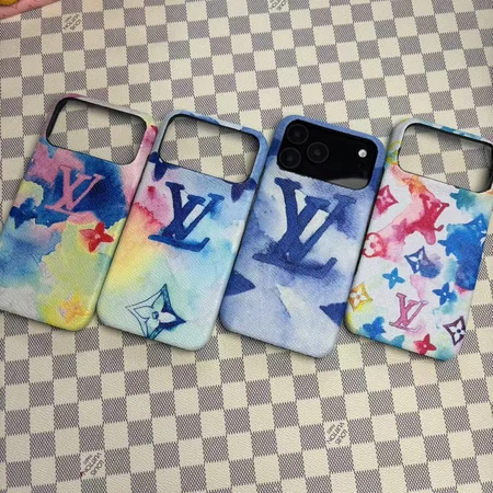 ルイヴィトン スマホケース iPhone17 水彩タイダイ モノグラム レザー