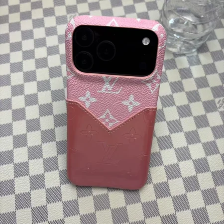 ルイヴィトン風 iPhone Galaxy ケース V字スプライシング モノグラム メタリック バイカラー