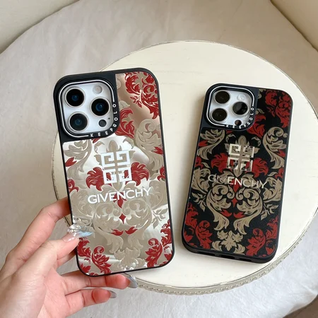 ジバンシィ風 iPhone ケース バロック エンボス 4Gロゴ GIVENCHY 宮廷風