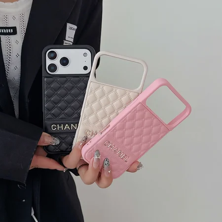 シャネル風 iPhone ケース キルティング マトラッセ CHANEL ロゴ