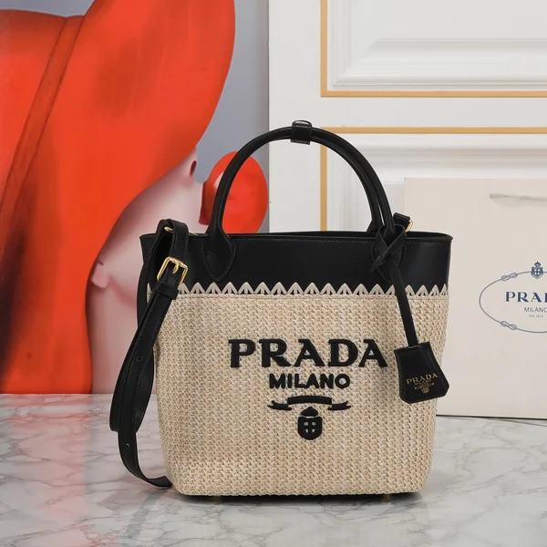 プラダ PRADA サンシャイン 2323 草編み ラフィア エレガント 上質 洗練 品位