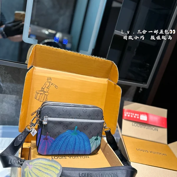 ルイヴィトン x 草間彌生 Trio メッセンジャー 南瓜 限定 投資価値 希少性 コレクション メンズ